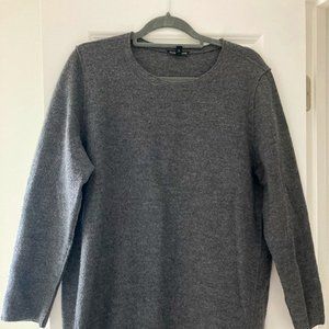 Eileen Fisher 100% Merino Wool Hi Lo Sweater L